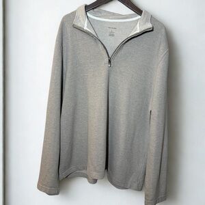 Van Heusen Men's‎ Light Gray Zip-Up Sweater